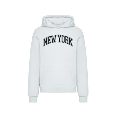 Image of Mister Tee NEW YORK Hoodie, Men&#039;s, Size: Large, White