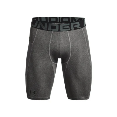 Image of Under Armour Herren UA HG Lng Shorts, leichte kurze Sporthose, atmungsaktive Kompressions Herrenshorts mit Strength Pocket Eingrifftasche