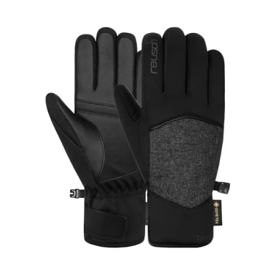 Image of Reusch Amira Gore Tex Warm, Waterproof, Windproof and Breathable Winter Gloves, Finger Snow Ski Gloves with Goatskin for Women, 6.5