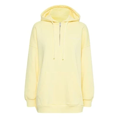 Image of Thejoggconcept Jcsafine Halfzip Sweatshirt, Women&#039;s, Size: Small, Lemon meringue