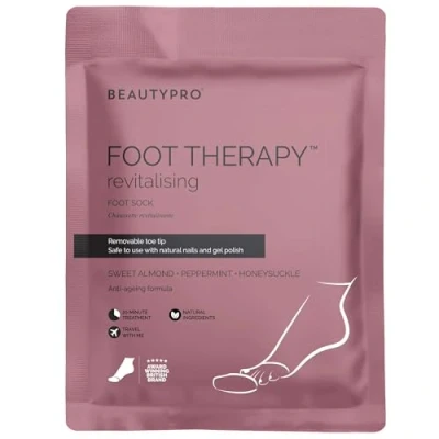 Image of BeautyPro Foot Therapy Collagen Infused Bootie with Removable Toe Tip (1 Pair)