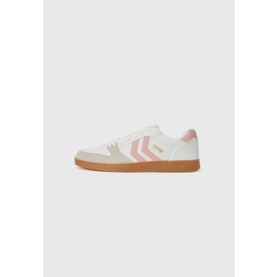 Image of hummel Shoelaces Sneaker Handball Perfect Adult, White pink, 3.5 UK
