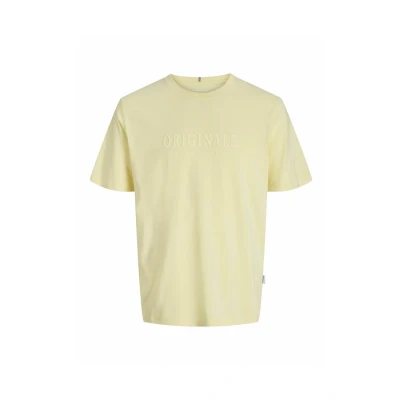 Image of Jack &amp; Jones Jorfrederiksberg SS CREW NECK NOOS Print Tshirt, Men&#039;s, Size: XS, Double cream