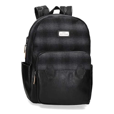 Image of Pepe Jeans Scotch Computer Backpack, Black, 32x44x15 cms, Laptop Bag