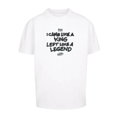 Image of Upscale by Mister Tee LIKE A Legend Print Tshirt, Men&#039;s, Size: XL, White