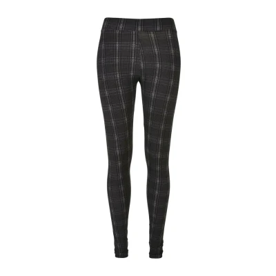 Image of Urban Classics SOFT AOP Leggings Trousers, Women&#039;s, Size: 4XL, Blackcheck