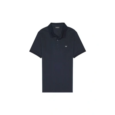 Image of EMPORIO Armani Men&#039;s Polo Beachwear Shirt, Blu, S