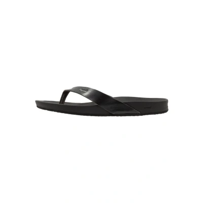 Image of Reef Cushion Court Tbar sandals, Women&#039;s, Size: 6, Black shoes