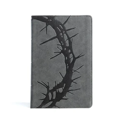 Image of CSB Large Print Personal Size Reference Bible, Charcoal: Christian Standard Bible Charcoal Leathertouch,