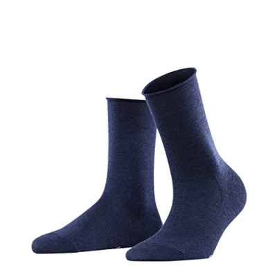Image of FALKE Women&#039;s Socks, Blue (Navy Melange 6127) new eco friendly, 5.5 8