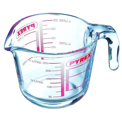 Image of Pyrex Measuring Cup Classic Prepware Heat Resistant Glass 1 Liter