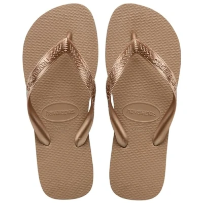 Image of Havaianas Women Top Tiras, Rose Gold, 7.5/8