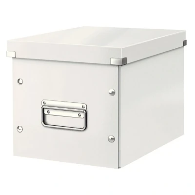 Image of Leitz Medium Storage Cube, White, Click and Store Range, 61090001