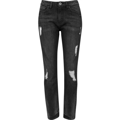 Image of Urban Classics Relaxed fit jeans, Women&#039;s, Size: 28, Black washed