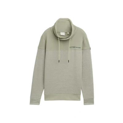 Image of TOM Tailor MIT Stehkragen Sweatshirt, Men&#039;s, Size: XXL, Prairie grass green