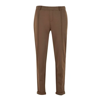 Image of Urban Classics Cropped Interlock Tracksuit bottoms, Men&#039;s, Size: Medium, Chalkbrown