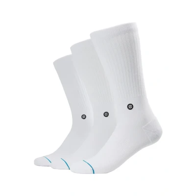 Image of Stance ICON 3 PACK Socks, Size: 1.5 4.5, White