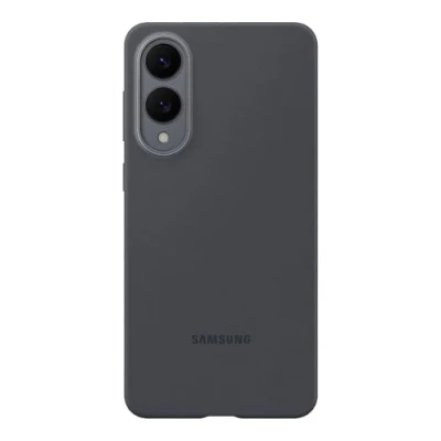 Image of Samsung Silicone Back Cover Black Galaxy S25 Edge
