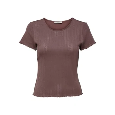 Image of ONLY Onlcarlotta NOOS Basic Tshirt, Women&#039;s, Size: XS, Rose brown