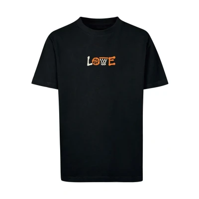 Image of Mister TEE Basketball LOVE Print Tshirt for kids, Size: 11 12y, Black