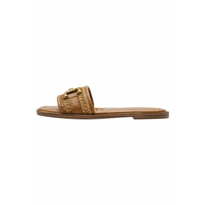 Image of Tamaris Mules, Women&#039;s, Size: 3.5, Cognac Textile/synthetics