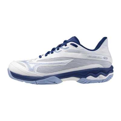 Image of Mizuno WAVE Exceed Light Multicourt tennis shoes, Women&#039;s, Size: 6.5, Blue Mesh
