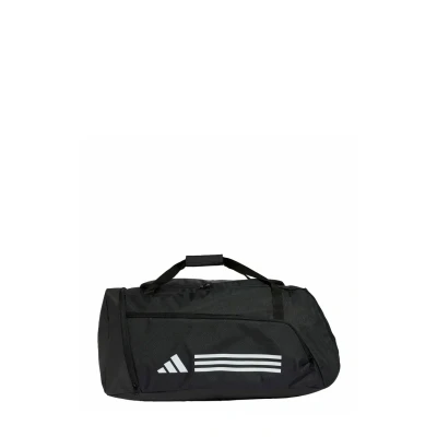 Image of adidas Unisex Essentials 3 Stripes Duffel Bag, Black/White, L