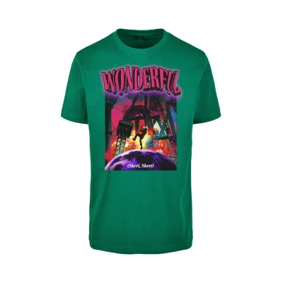 Image of Mister Tee Men&#039;s Wonderful T Shirt, Forest Green, S