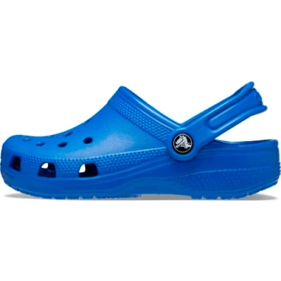 Image of Crocs Classic Unisex Pool slides for kids, Size: 4, Blue bolt Synthetics