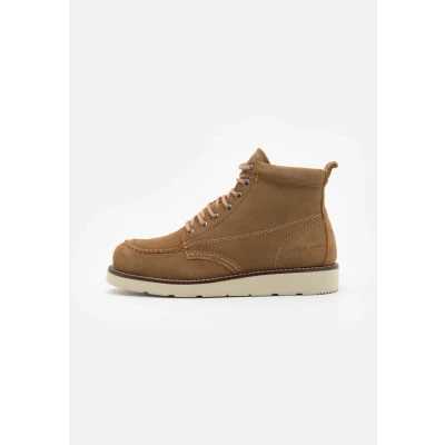 Image of Jack &amp; Jones Jfwtoronto BOOT Laceup ankle boots, Men&#039;s, Size: 8, Mustard gold Suede