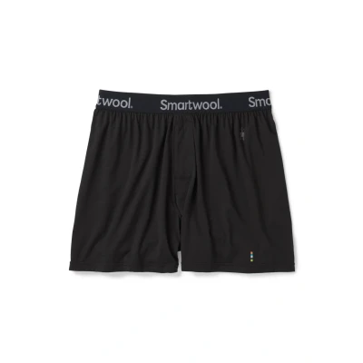 Image of Smartwool Merino Boxer Briefs, Men&#039;s, Size: Medium, Black