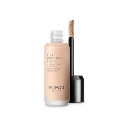 Image of KIKO Milano Full Coverage 2 in 1 Foundation and Concealer 25ml (Various Shades) 01 Neutral