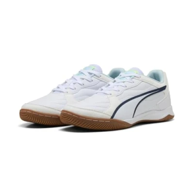 Image of Puma Unisex&#039;s Pressing Iv Track Shoe, White Aqua Fizzy Light Sea Glass, 6 UK