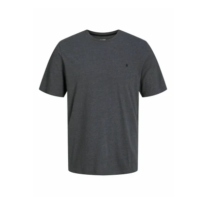 Image of Jack &amp; Jones Jjepaulos TEE CREW NECK NOOS Basic Tshirt, Men&#039;s, Size: Small, Dark grey melange