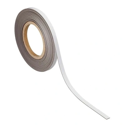 Image of MAUL 10 m x 1 mm Magnetic Labelling Tape Marking Band White