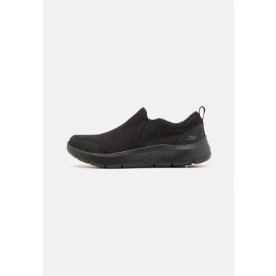 Image of Skechers Men&#039;s Go Walk Flex Impeccable Ii Trainers, Black Textile, 7.5 UK