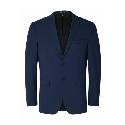 Image of Selected Homme FLEX Blazer jacket, Men&#039;s, Size: 46R, Blue depths