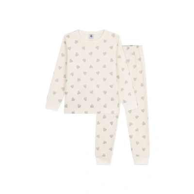 Image of Petit Bateau COTE Pyjama set for kids, Size: 10y, Milk/argent