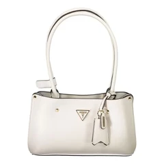Image of Guess Meridian Shoulder Satchel Handbag, Women&#039;s, Size: One Size, Ivory