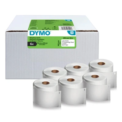 Image of DYMO Authentic LabelWriter High Capacity Shipping Labels (59 mm x 102 mm) 2 Rolls of 575 Easy Peel (1,150 Mailing Labels) Self Adhesive for 4XL/5XL Label Makers