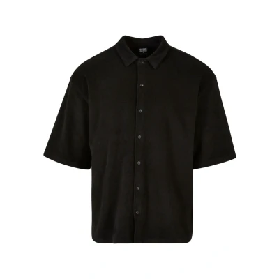 Image of Urban Classics BOXY Shirt, Men&#039;s, Size: Medium, Black