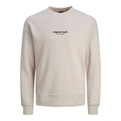 Image of Jack &amp; Jones CREW NECK NOOS Sweatshirt, Men&#039;s, Size: XS, Moonbeam