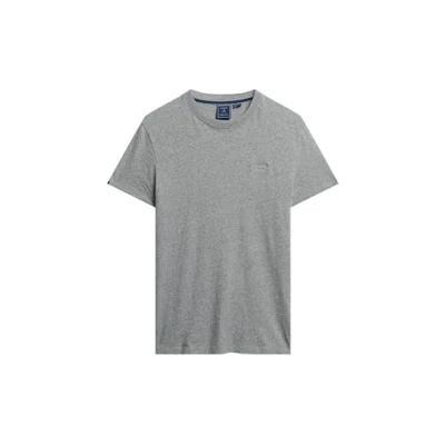 Image of Superdry Basic Tshirt, Men&#039;s, Size: 16, Grey marl