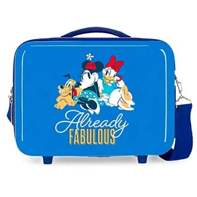 Image of Disney Mickey and Friends Adaptable Toiletry Bag Blue 29 x 21 15 cm Rigid ABS 9.14L 0.85 kg, Blue, 29x21x15 cms, Aww Phooey