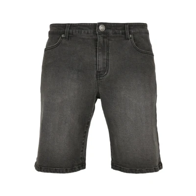Image of Urban Classics Denim shorts, Men&#039;s, Size: 28, Real black washed