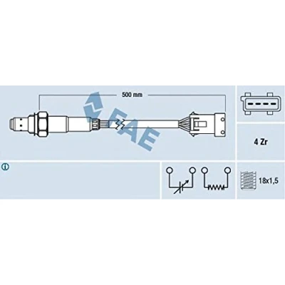 Image of Lambda Sensor FAE 77232