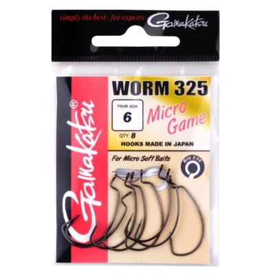 Image of Gamakatsu Worm 325 Micro Game #6 Predator hooks