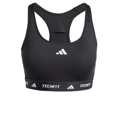 Image of adidas Performance Techfit Medium support sports bra, Women&#039;s, Size: XS, Black