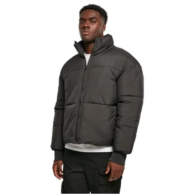 Image of Urban Classics BIG Puffer Winter jacket, Men&#039;s, Size: Small, Black