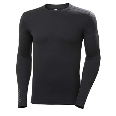 Image of Helly Hansen Men&#039;s Lifa Merino Midweight Crew Base Layer